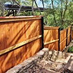 fence replacement austin newly installed shadowbox privacy fence in residential backyard