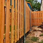 fence replacement austin spaced wooden picket fence for front yard curb appeal