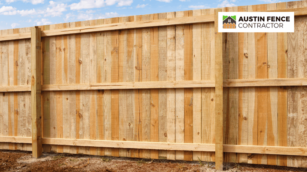 wooden privacy fence installation for backyard security